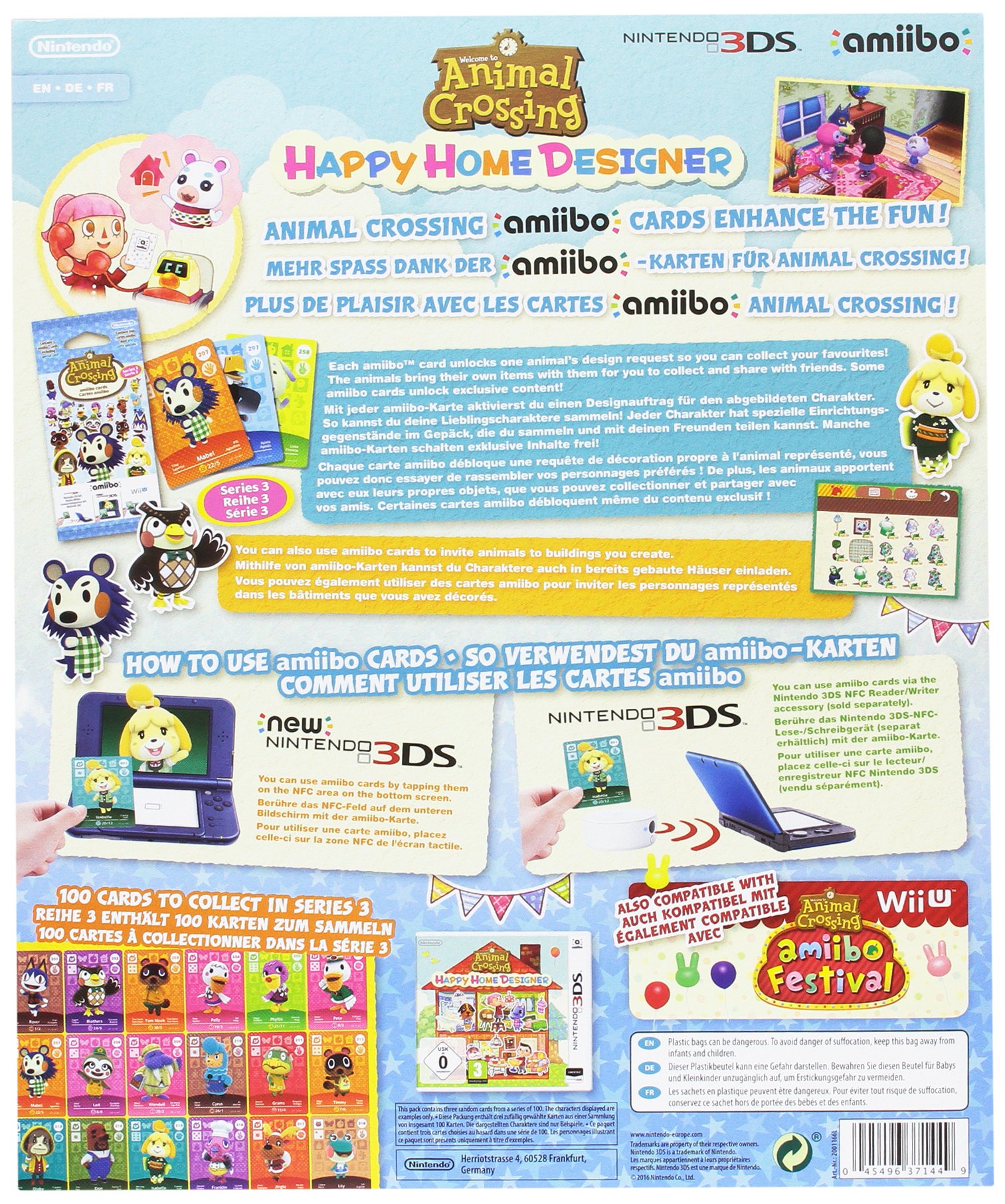 Animal Crossing amiibo Cards Collectors Album - Series 3 for Nintendo 3DS & Wii U | Trading Card Storage Binder for Gamers and Collectors | Perfect for Displaying and Organizing Your amiibo Collection