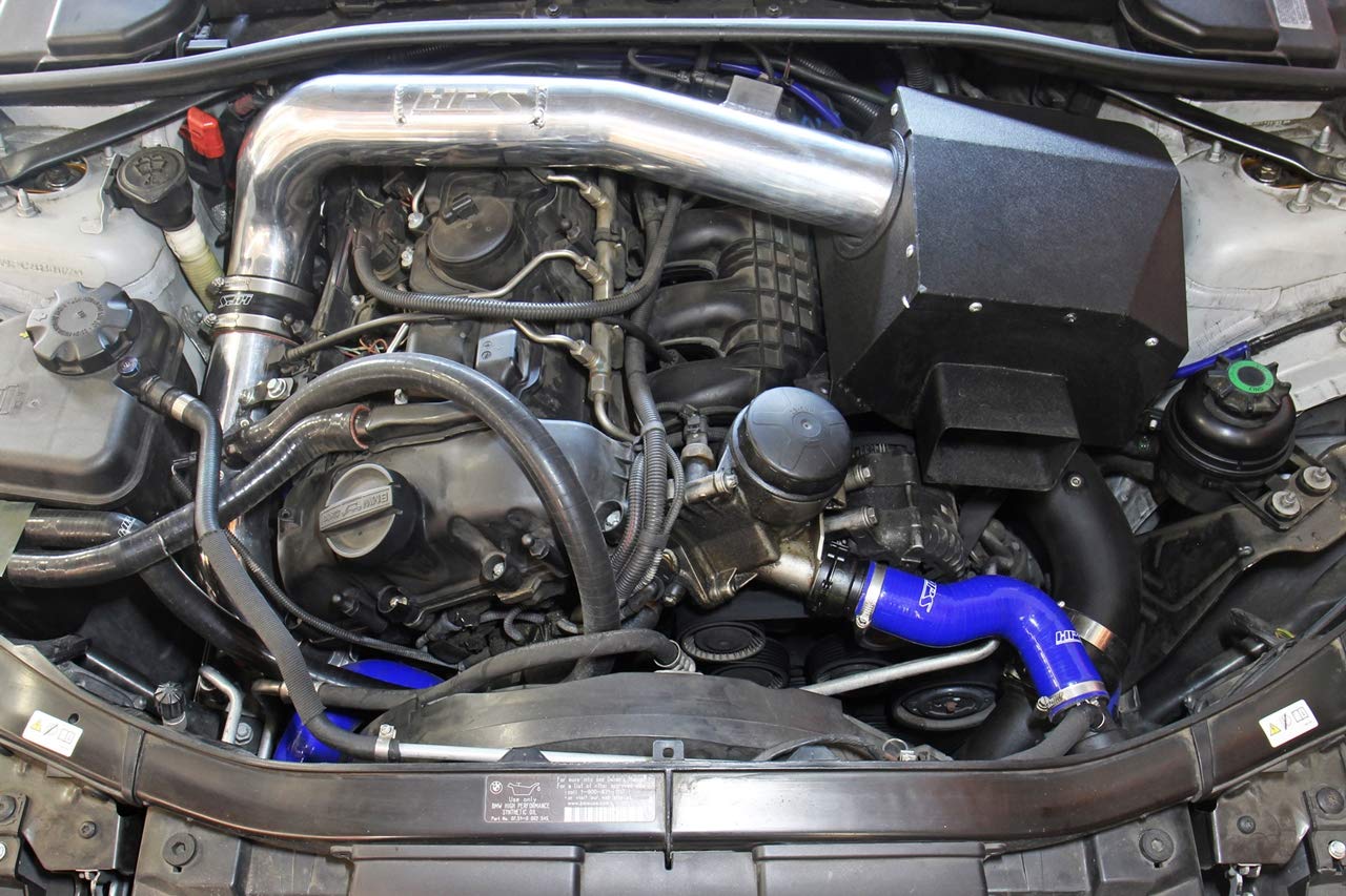 HPS Blue 3-Ply Reinforced Silicone Radiator Hose Kit 57-1860-BLUE - High Temp Coolant Hose Replacement for Cars, Trucks & Performance Vehicles - Perfect for Racing, Off-Road & Daily Driving