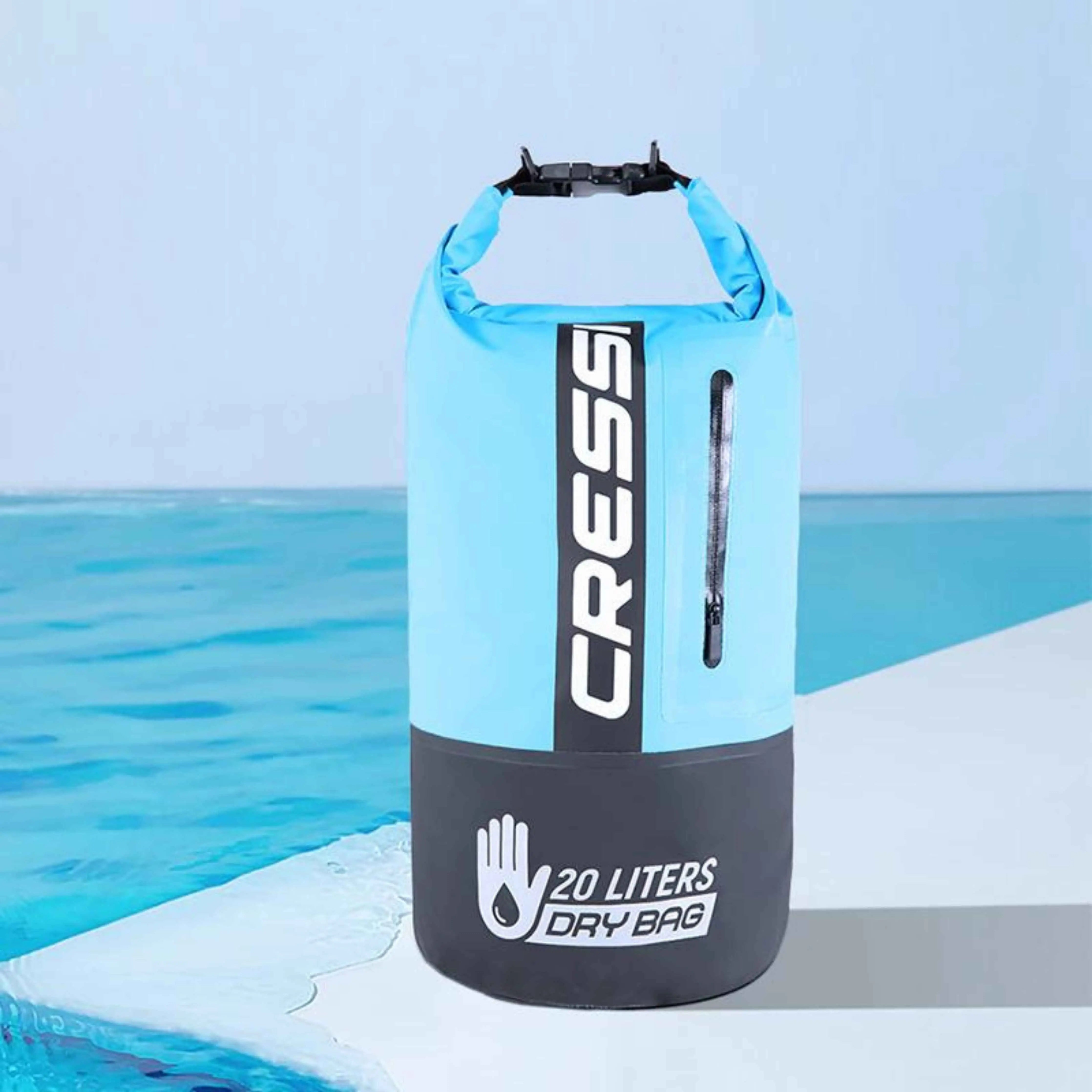 Cressi Waterproof Backpack for Kayaking, Swimming & Water Sports - Lightweight Dry Bag for Beach, Boating & Outdoor Adventures