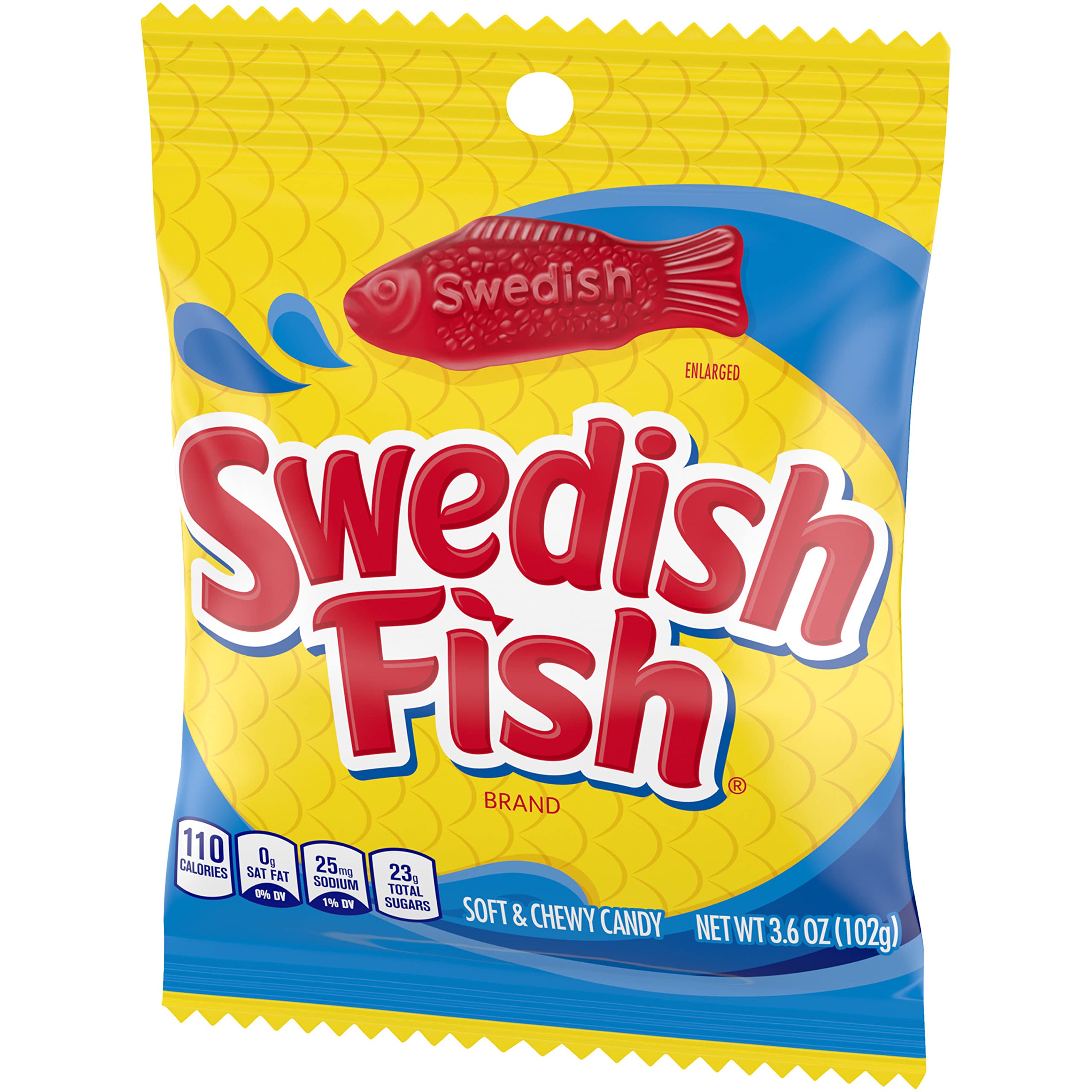 SWEDISH FISH Soft & Chewy Candy - Bulk Pack of 12 (3.6 oz Bags) - Perfect for Parties, Movie Nights & Office Snacks