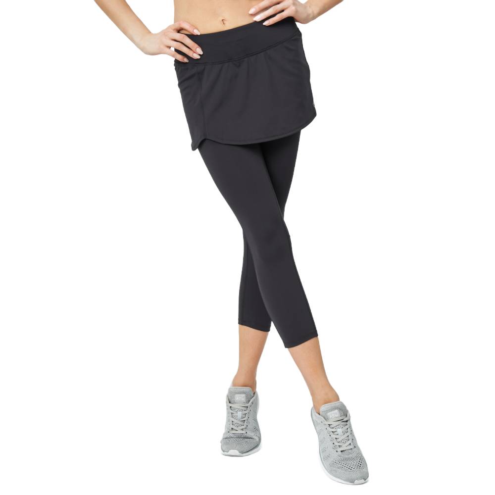 Lija Women's Impact Poise Skapri - High Waist Yoga Capri Pants for Workout & Running, Breathable & Stretchy Activewear (Black) - Perfect for Yoga, Gym, and Casual Wear