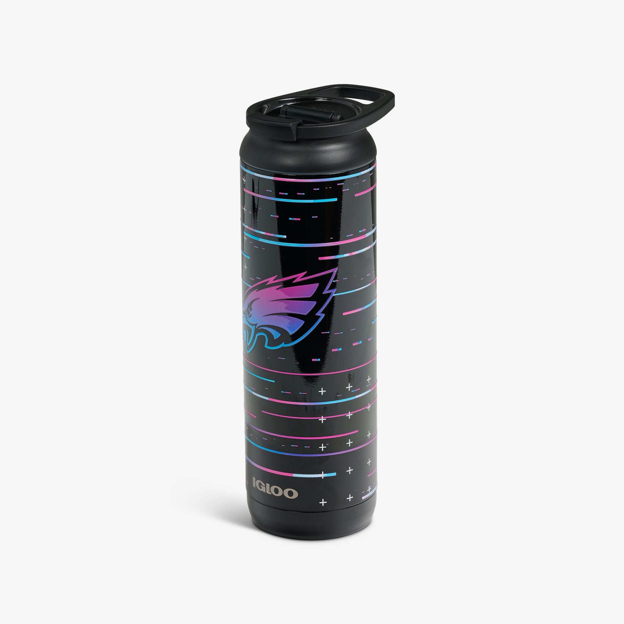 Philadelphia Eagles NFL 20 Oz Flip 'n' Sip Tumbler with Handle - Insulated Stainless Steel Travel Mug for Hot & Cold Drinks - Perfect for Game Day, Tailgating, and Office Use