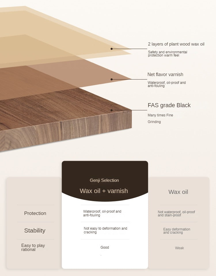 Premium Black Walnut Solid Wood Round Dining Table - 42 Inch Natural Wood Kitchen Table for 4-6 People - Perfect for Dining Rooms, Kitchens, and Open Concept Living Spaces