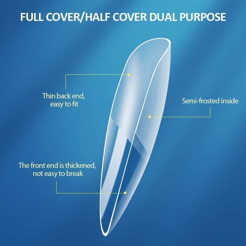 120pcs Stiletto Half Matte Clear False Nail Tips - Long Acrylic Nails for Women, DIY Nail Art Extension Kit - Perfect for Parties, Weddings & Special Occasions