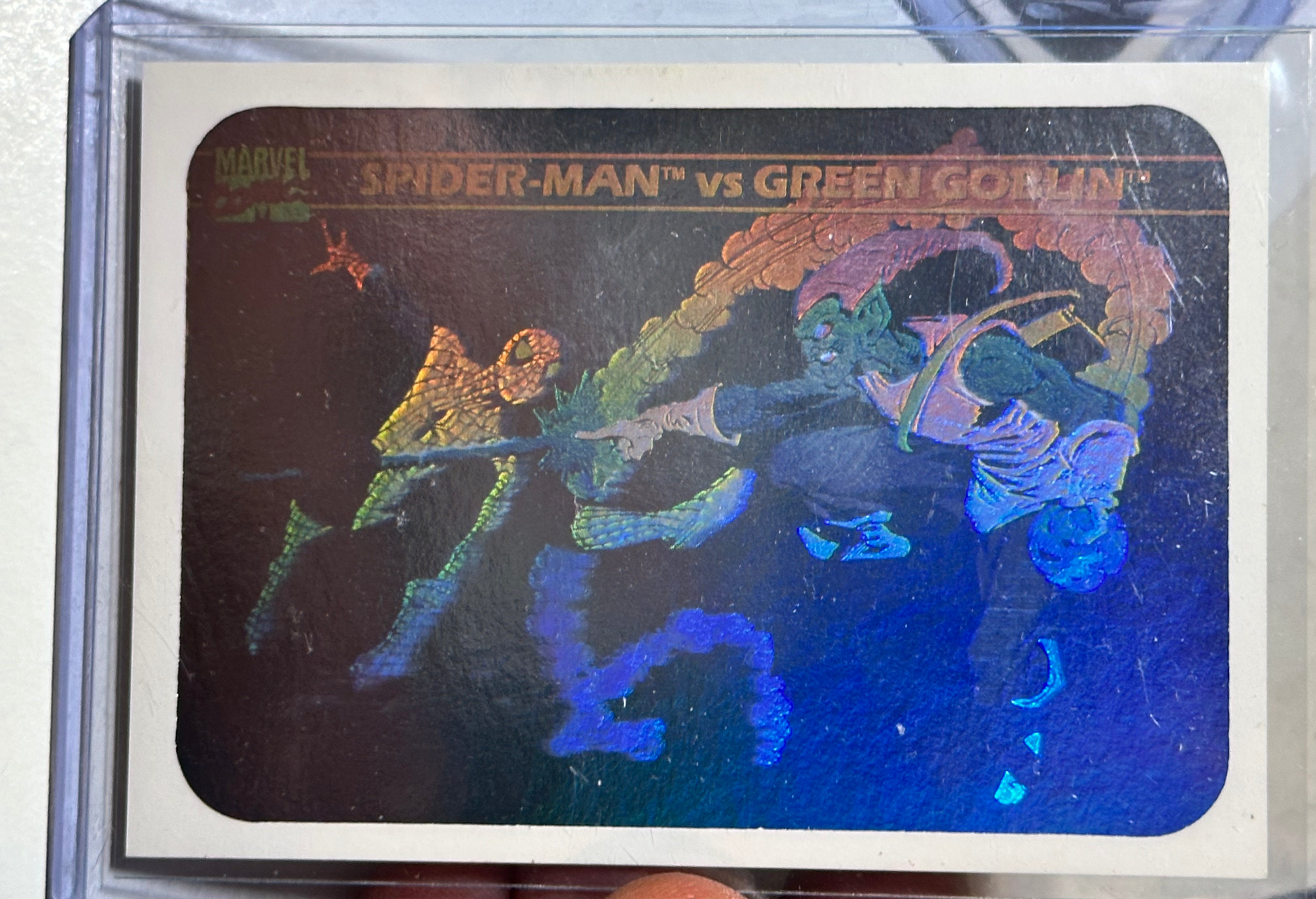 **Marvel Universe First Series Rare 5 Hologram Insert Cards Set 1990 - Collectible Trading Cards for Comic Fans & Nostalgic Gift**
