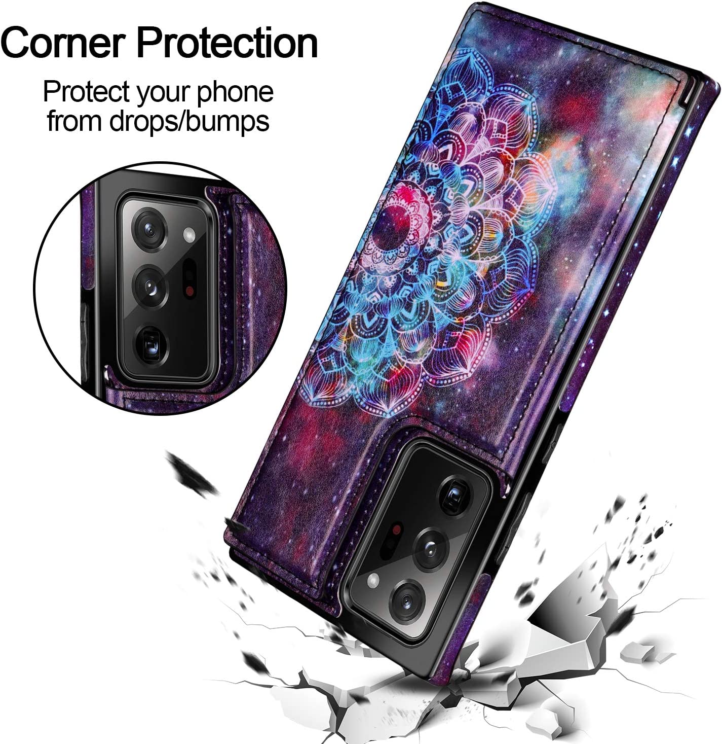 Slim Wallet Case for Samsung Galaxy Note 20 Ultra 5G (6.9 Inch) - Protective Phone Cover with Card Slots | Perfect for Everyday Use, Travel & Business