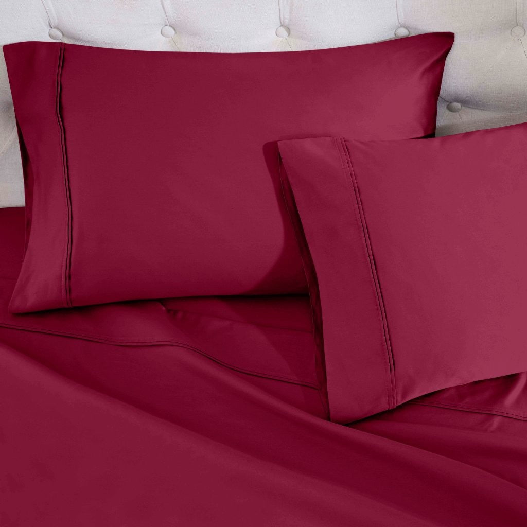 Luxury 1200 Thread Count Egyptian Cotton Deep Pocket Bed Sheet Set - Queen Size, Soft & Breathable for Ultimate Comfort - Perfect for Master Bedroom, Guest Room & Hotel Use