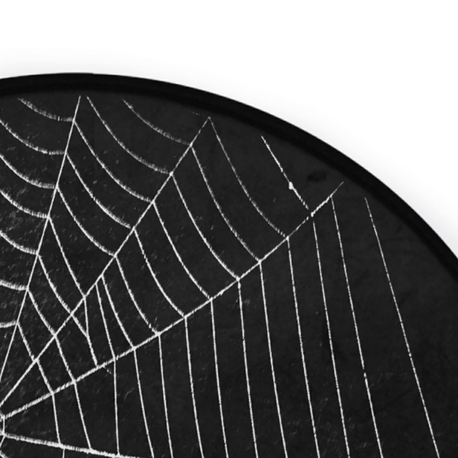 ALAZA Halloween Spider Web Black Round Area Rug - 3' Diameter (92 cm) for Living Room, Bedroom Decor | Spooky Home Decor, Party Decoration, Seasonal Floor Mat