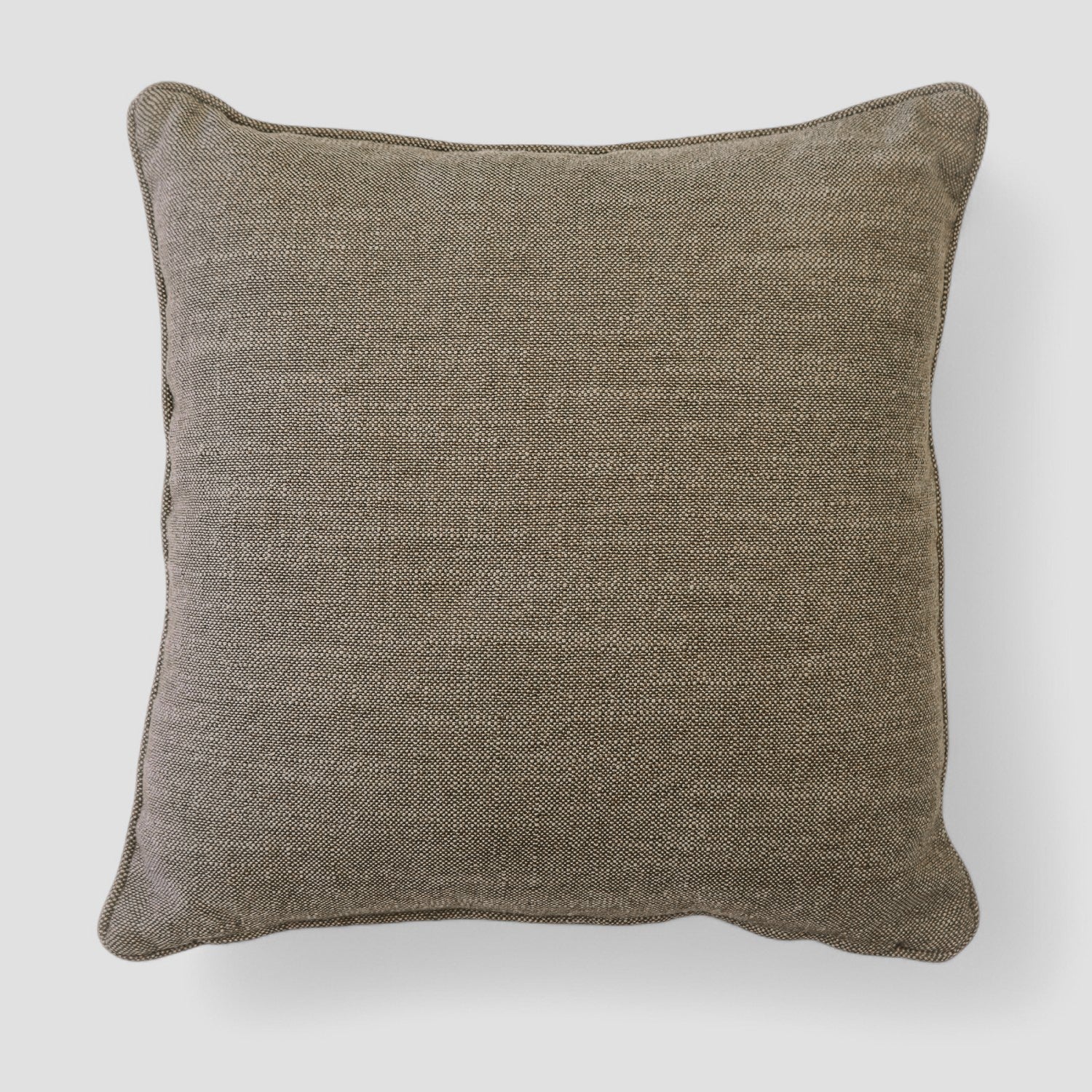 Premium Linen Brown Throw Pillow Cover - Soft & Breathable Decorative Cushion for Sofa, Bed, Chair - Home Decor & Living Room Accessories
