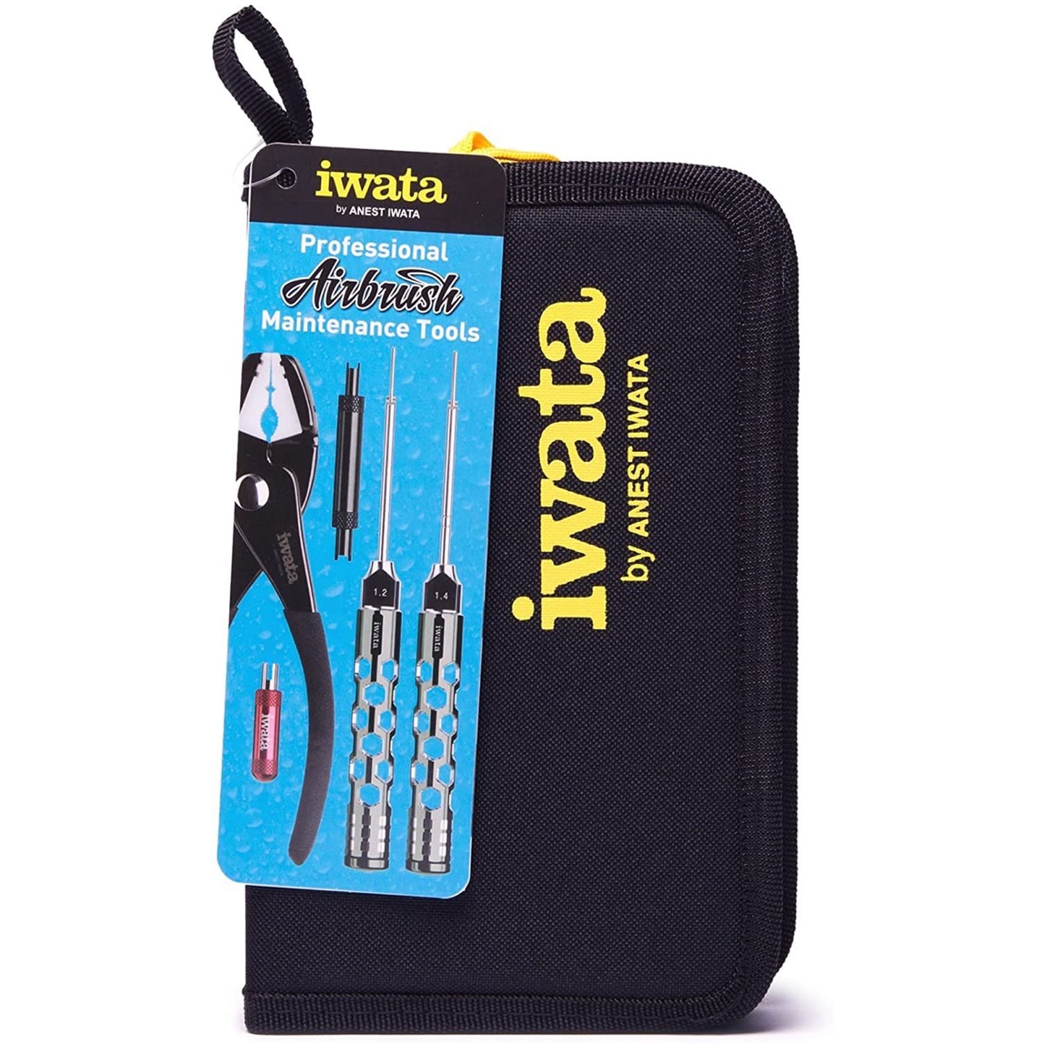 Iwata Medea Professional Airbrush Maintenance Kit - 3-Piece Cleaning & Repair Tool Set (Black, CL500) for Artists, Hobbyists & DIY Projects - Perfect for Model Painting, Tattoo Equipment & Automotive Detailing