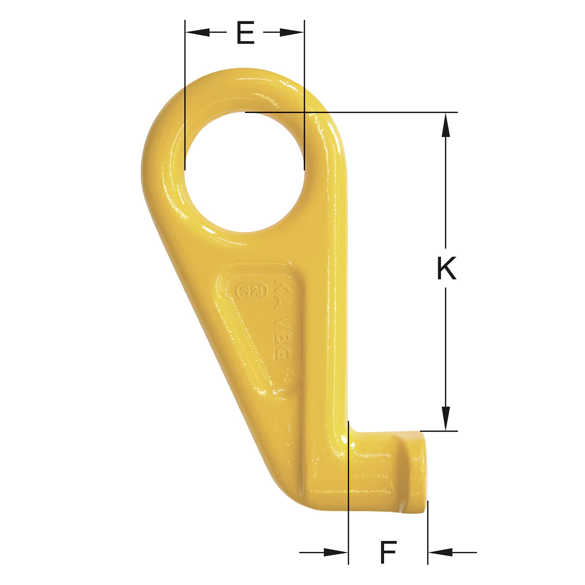 12.5T ISO Shipping Container Lifting Hooks - Heavy Duty Straight Eye Lifting Lugs for Secure Container Handling - Perfect for Ports, Warehouses & Construction Sites