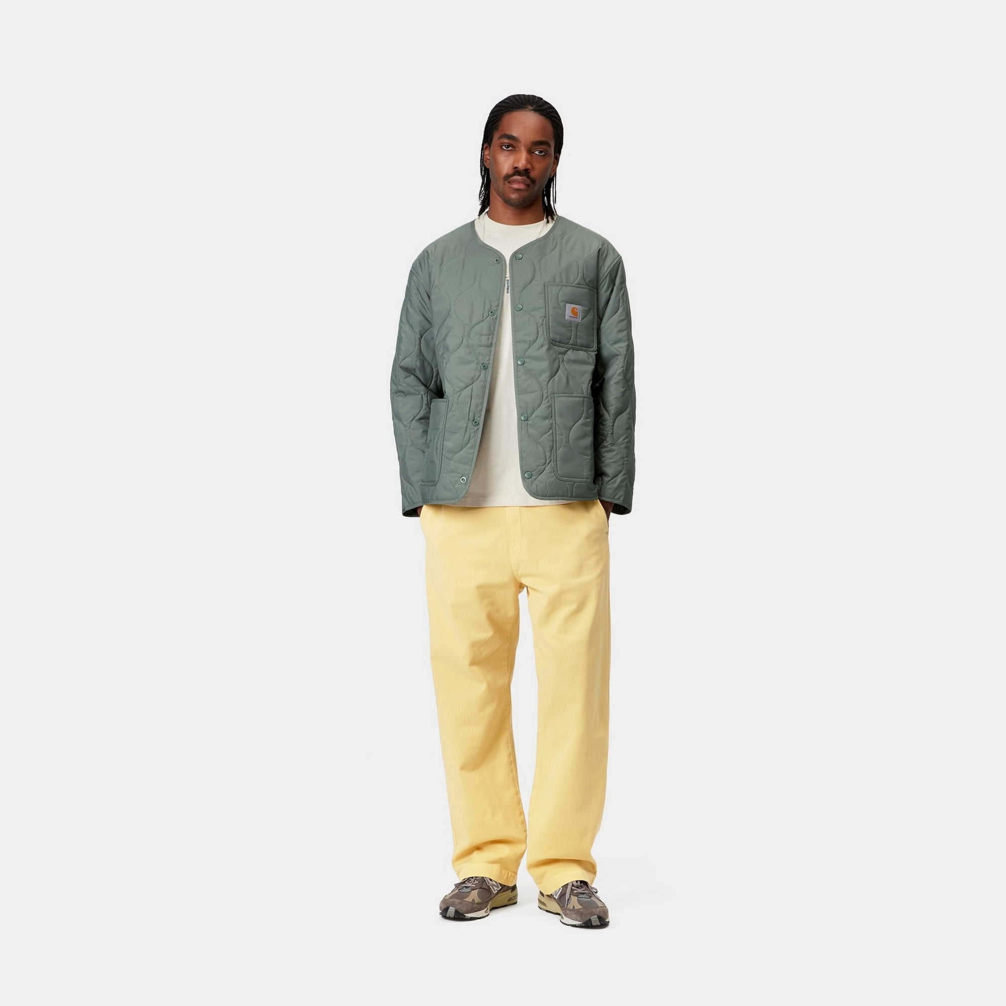 Floyde Men's Air Yellow Garment-Dyed Pants - Lightweight Comfortable Casual Trousers for Outdoor, Travel & Everyday Wear
