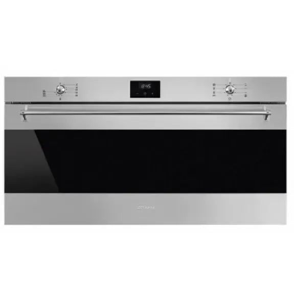 Smeg 90cm Classic Thermoseal Oven - Stainless Steel Built-in Electric Oven with Fan Cooking | Perfect for Baking, Roasting & Family Cooking