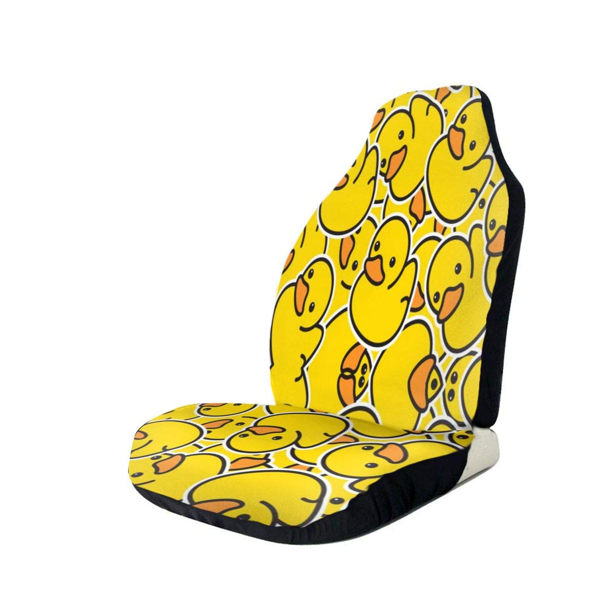 Cute Rubber Duck Car Seat Covers Set of 2 - Waterproof Vehicle Seat Protectors for Sedan, SUV & Auto Interior - Perfect for Kids, Pets & Daily Commute
