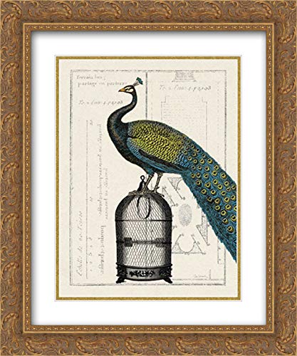 Gold Ornate Wood Frame with Double Matting