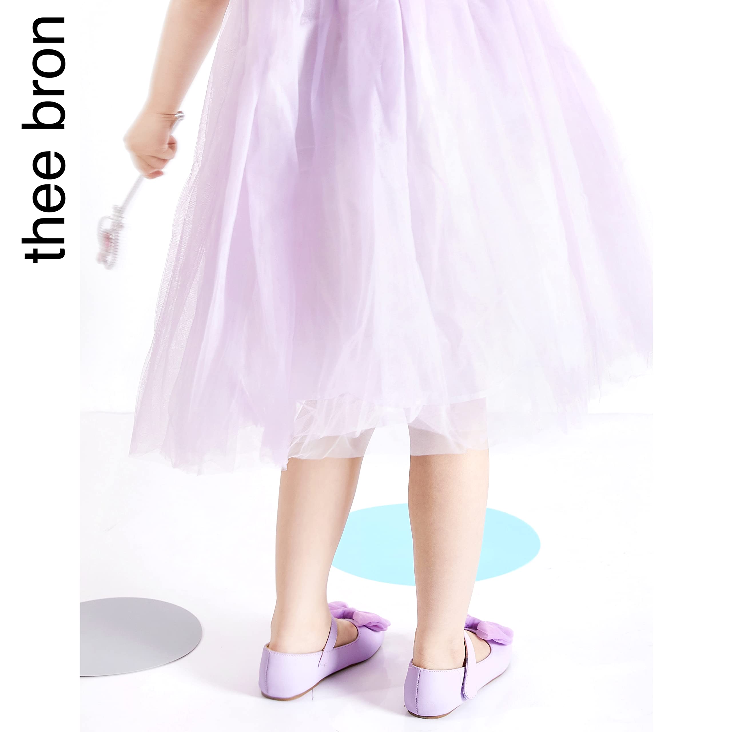THEE BRON Toddler Girls Mary Jane Flats - Cute Ballerina Dress Shoes for Little Girls | Perfect for Weddings, Parties & Special Occasions