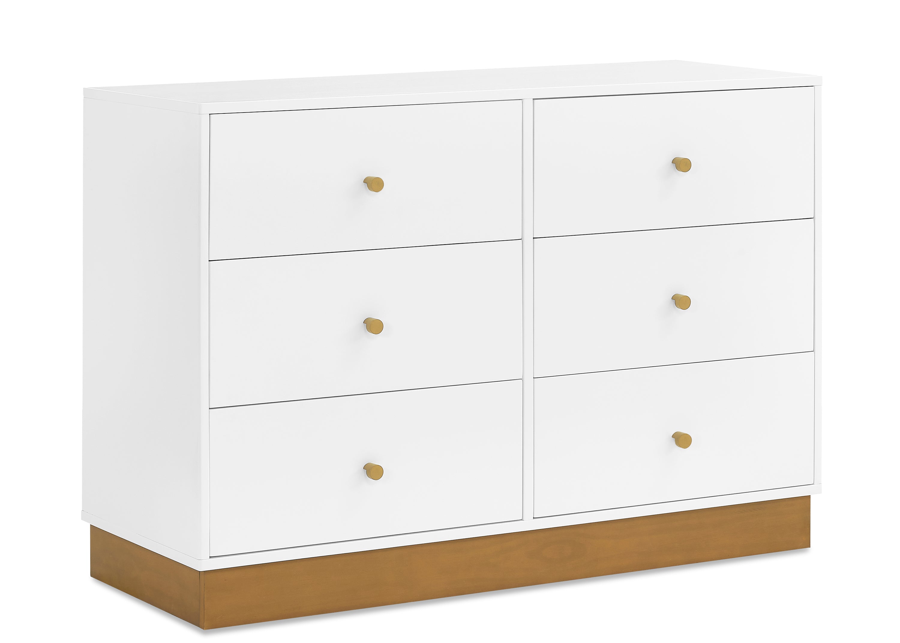 James 6 Drawer Dresser with Interlocking Drawers - Sturdy Wooden Bedroom Furniture for Clothes Storage - Perfect for Master Bedroom, Guest Room & Dorm Organization