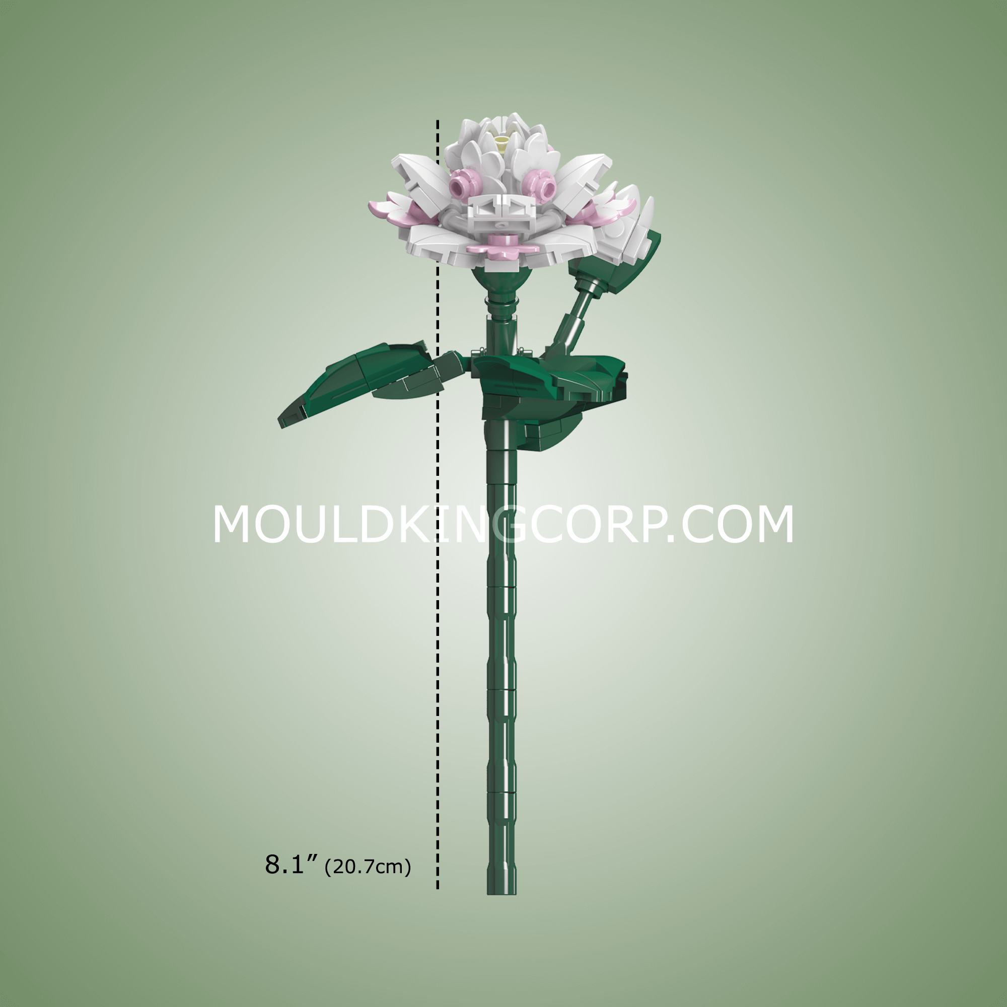 Mould King 24007 Camellia Flower Building Blocks Set - 127 PCS Botanical Decor for Home & Office | DIY Creative Gift for Adults & Teens | Perfect for Home Decoration, Party Favors, and Relaxation Therapy