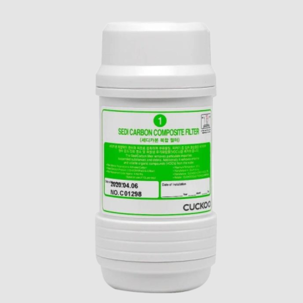 CUCKOO Replacement Activated Carbon Composite Water Filter for CP PN012 Korean Hot & Cold Water Purifier - Perfect for Home, Office, and Kitchen Use