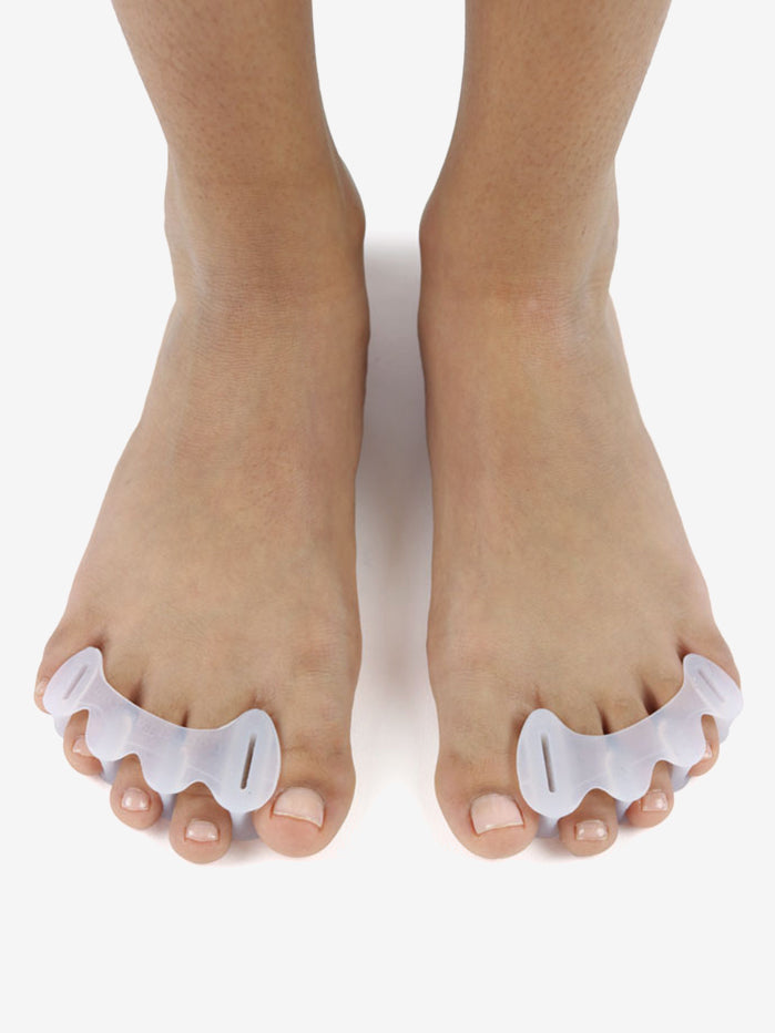 Correct Toes Toe Spacers - Natural Foot Alignment & Pain Relief for Bunions, Hammertoes & Plantar Fasciitis - Ideal for Yoga, Running & Everyday Comfort