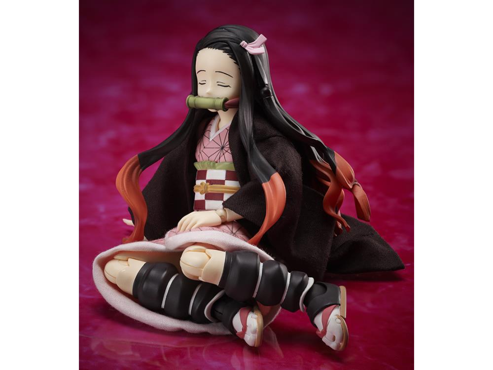Aniplex BUZZmod 1/12 Demon Slayer: Kimetsu no Yaiba Nezuko Kamado Collectible Action Figure - Perfect for Anime Fans, Display & Cosplay Props