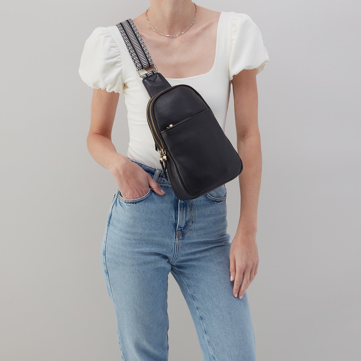 Premium Pebbled Leather Crossbody Sling Bag - Stylish & Durable Black Shoulder Bag for Women | Perfect for Travel, Work & Everyday Use