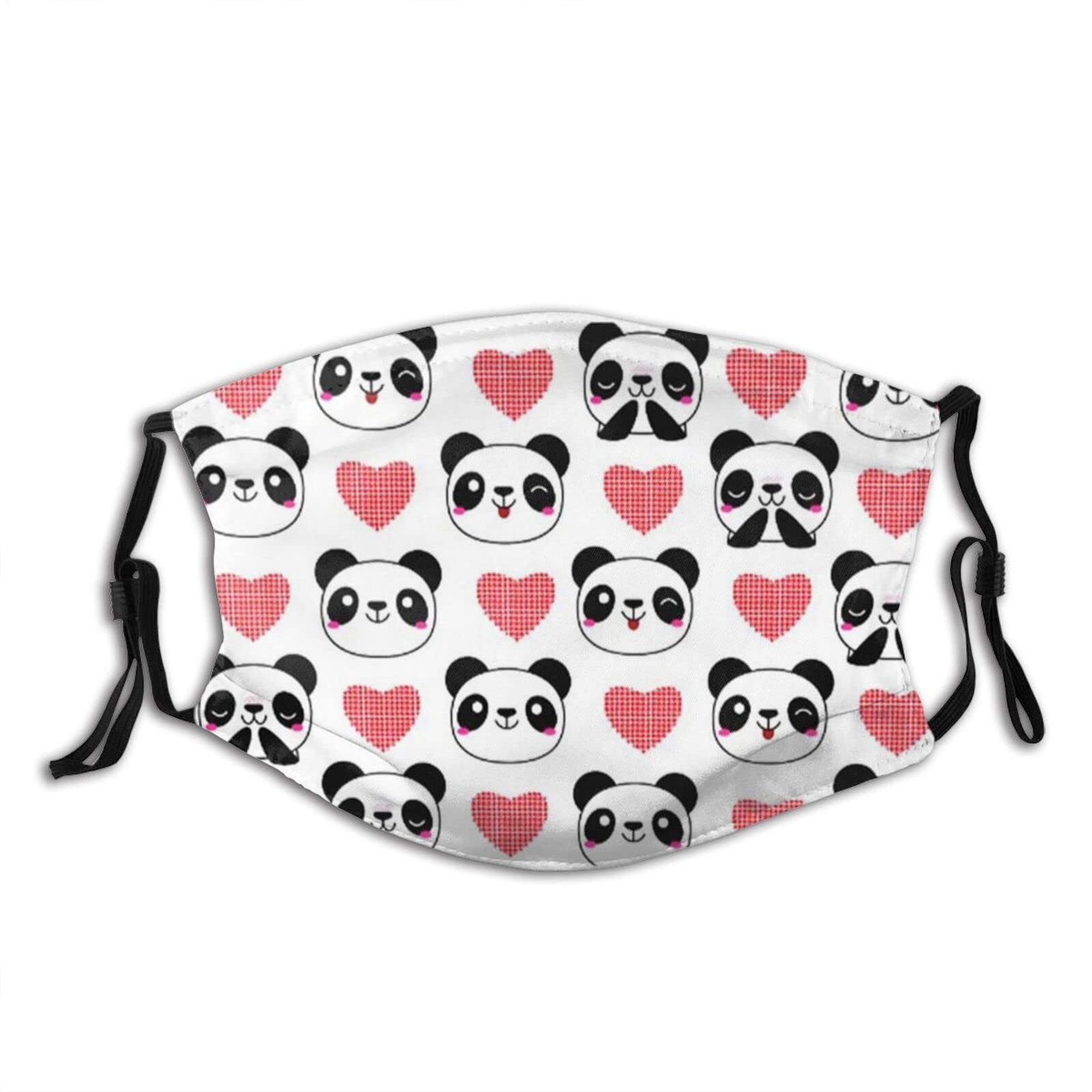 Reusable Adjustable Panda Face Mask for Adults - Breathable Balaclava with 2 Filters for Men & Women | Perfect for Outdoor Sports, Cycling, Running & Winter Protection