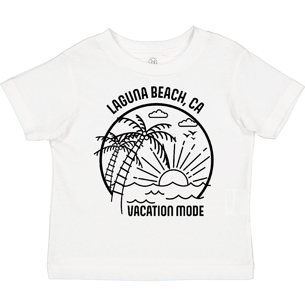 Inktastic Summer Vacation Mode Laguna Beach California Toddler T-Shirt - Cute Kids Beach Outfit for Family Trips & Summer Activities