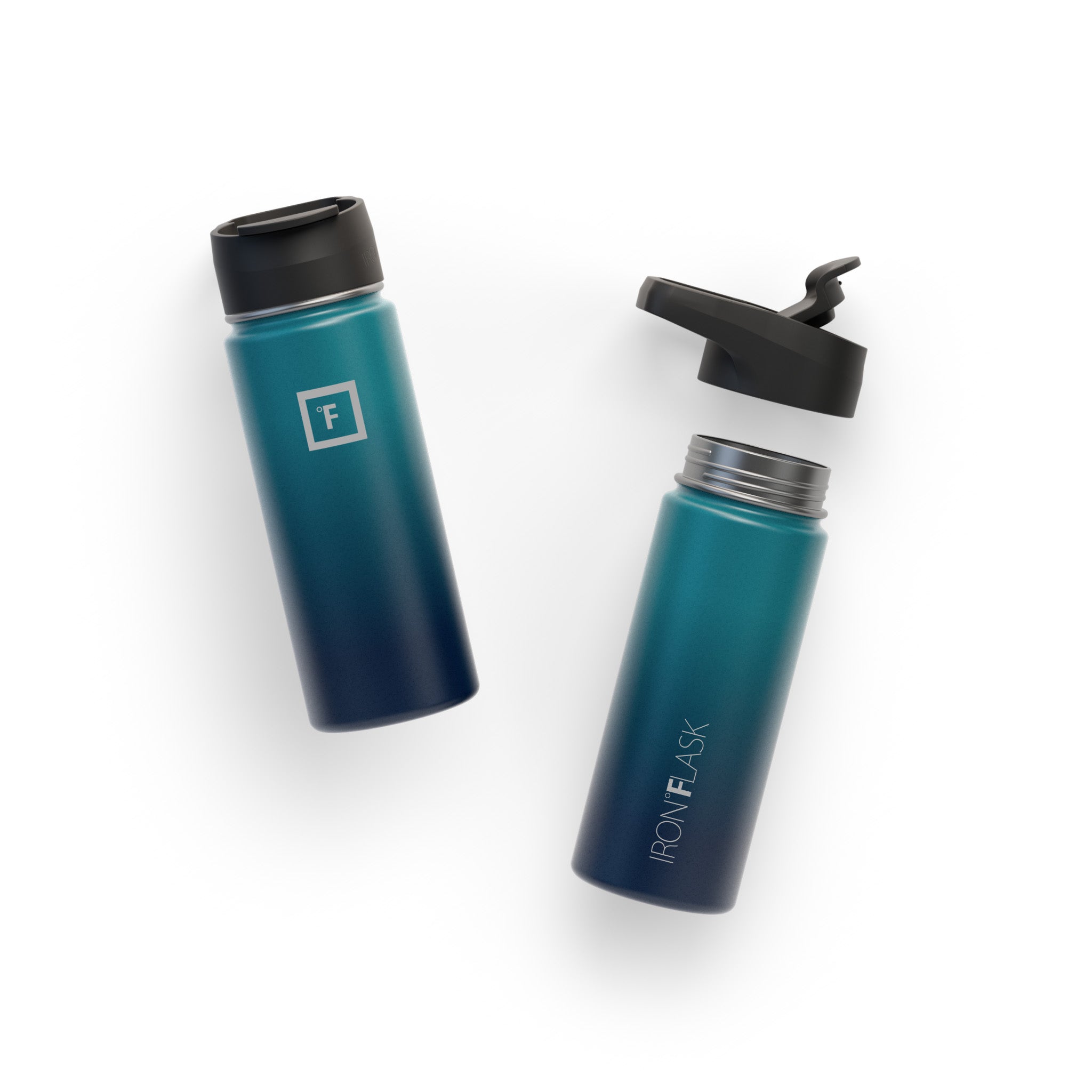 18 Oz Wide Mouth Water Bottle with Straw Lid - Leak Proof & BPA Free - Perfect for Gym, Hiking, Travel & Everyday Hydration