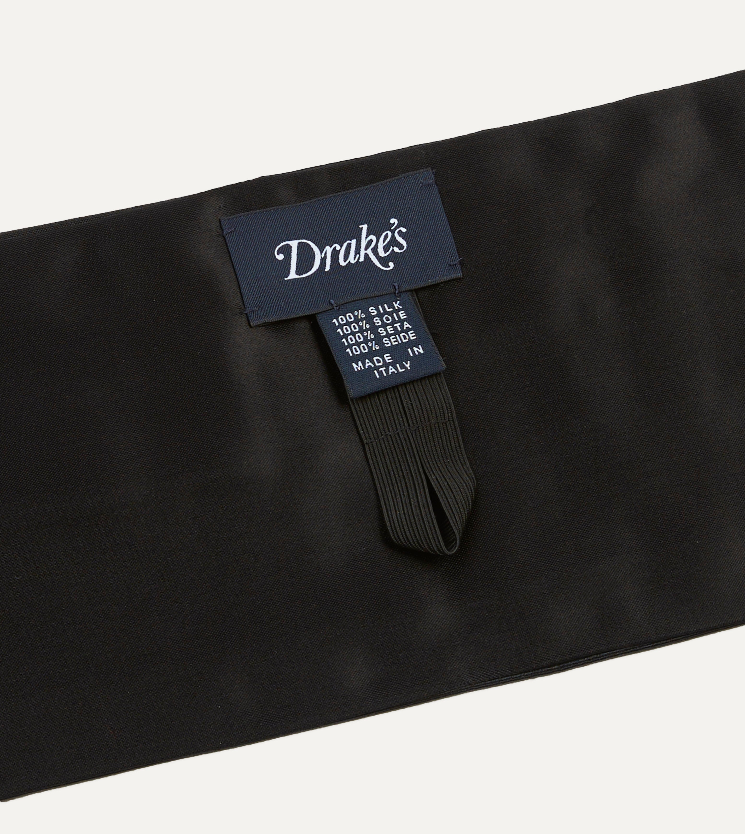 Elegant Black Silk Faille Cummerbund for Men - Formal Waistband Accessory for Tuxedo, Wedding & Black Tie Events
