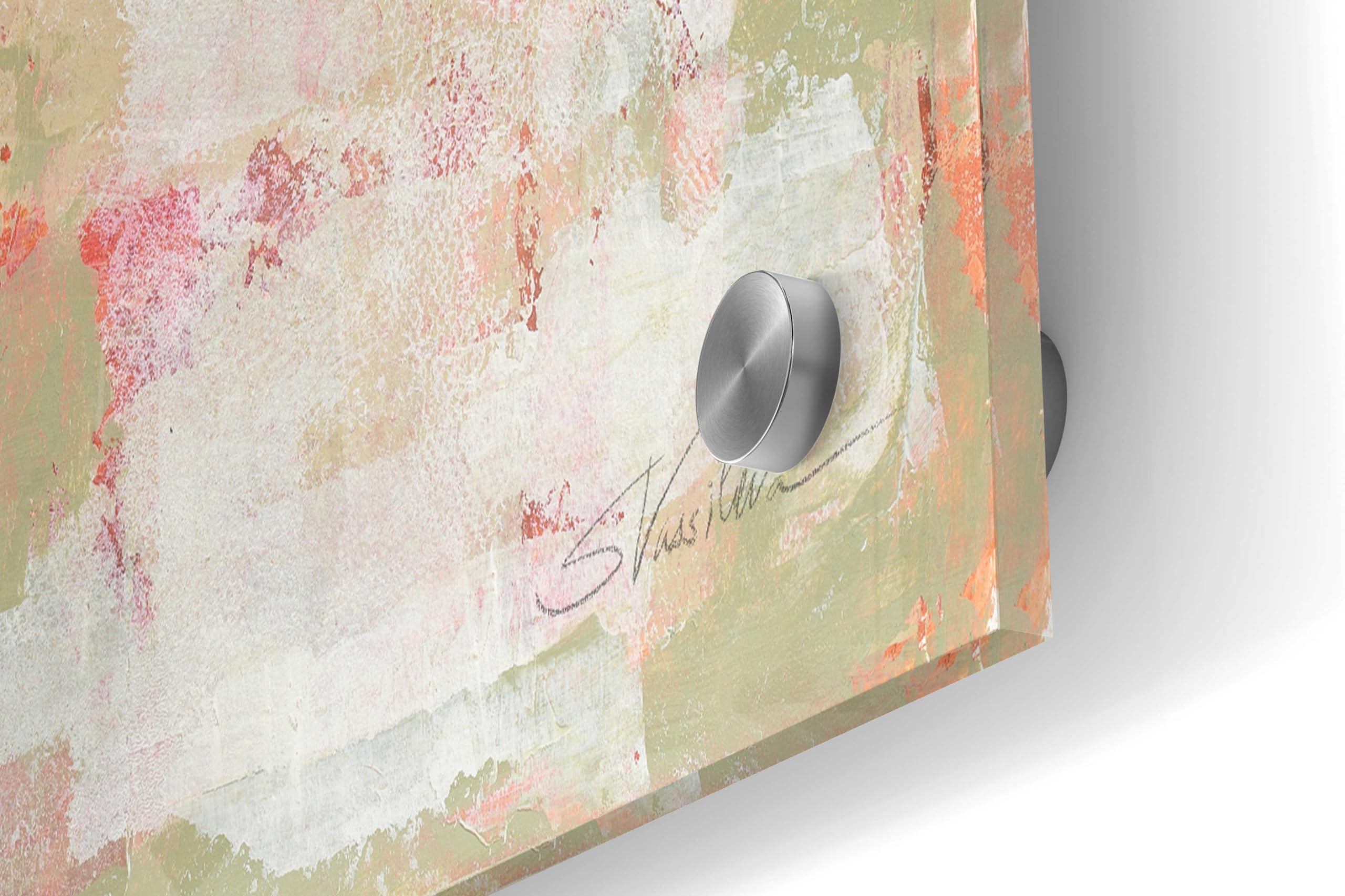 Epic Art 'Graffiti Wall II' by Silvia Vassileva - Modern Acrylic Glass Wall Art Painting 36x24 Inches - Perfect for Living Room, Bedroom & Office Decor