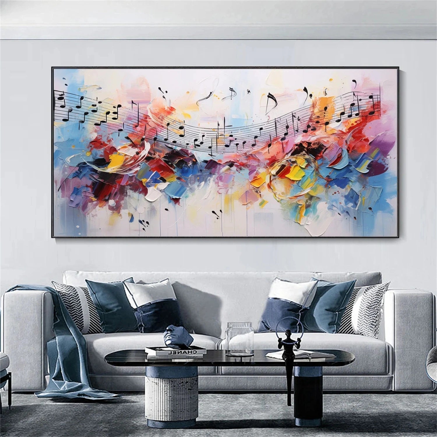 Abstract Painting #AB 287 - Modern Wall Art for Living Room, Bedroom & Office Decor - Handmade Canvas Artwork for Home & Office Interior Design