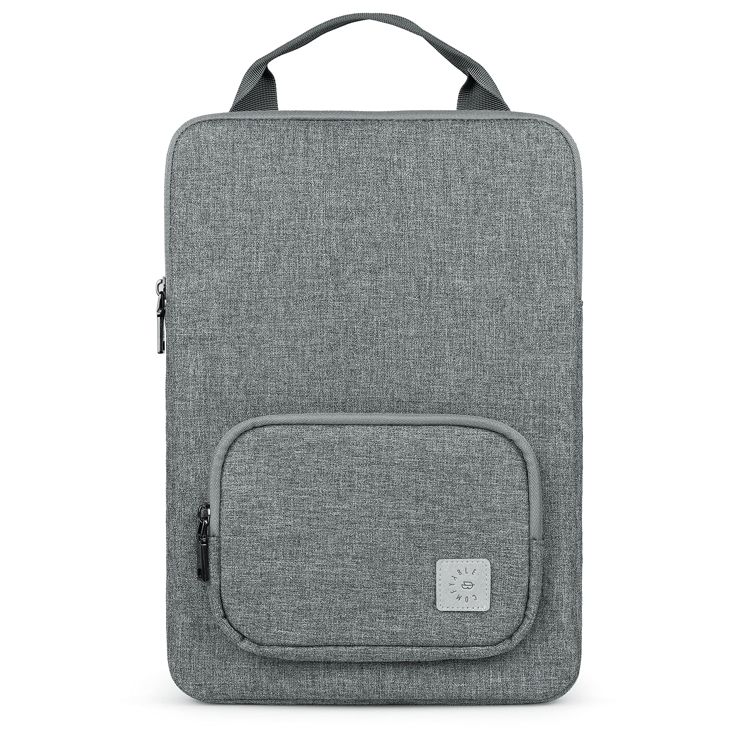 Premium 13-13.3 Inch Laptop Sleeve for MacBook Pro & Air | Shockproof Protective Case with Handle & Accessory Pocket | Perfect for Business Travel, Office & College | Grey