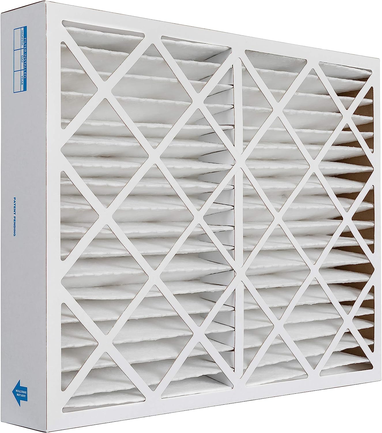 Aerostar 20x20x4 MERV 13 Pleated Air Filter - 19.5x19.5x3.75 Inches (Case of 4) - Perfect for HVAC Systems, Home & Office Air Purification