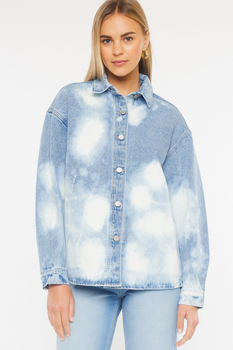 Josephine Oversized Shirt Jacket for Women - Stylish Long Sleeve Button Down Shacket - Casual & Work Wear - Perfect for Layering in Fall & Spring
