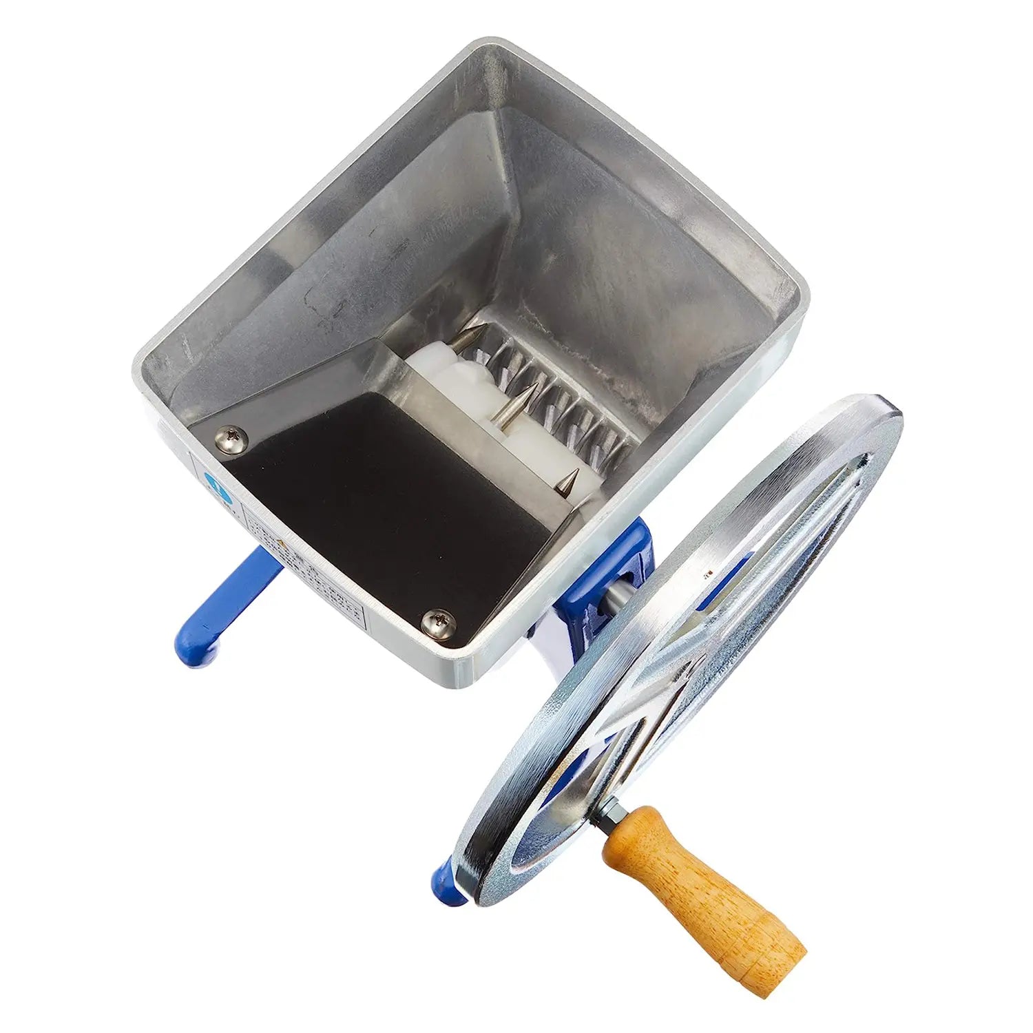 Premium Hatsuyuki Aluminum Manual Ice Crusher - Durable & Rustproof Blue Ice Shaver for Cocktails, Smoothies, and Home Bars