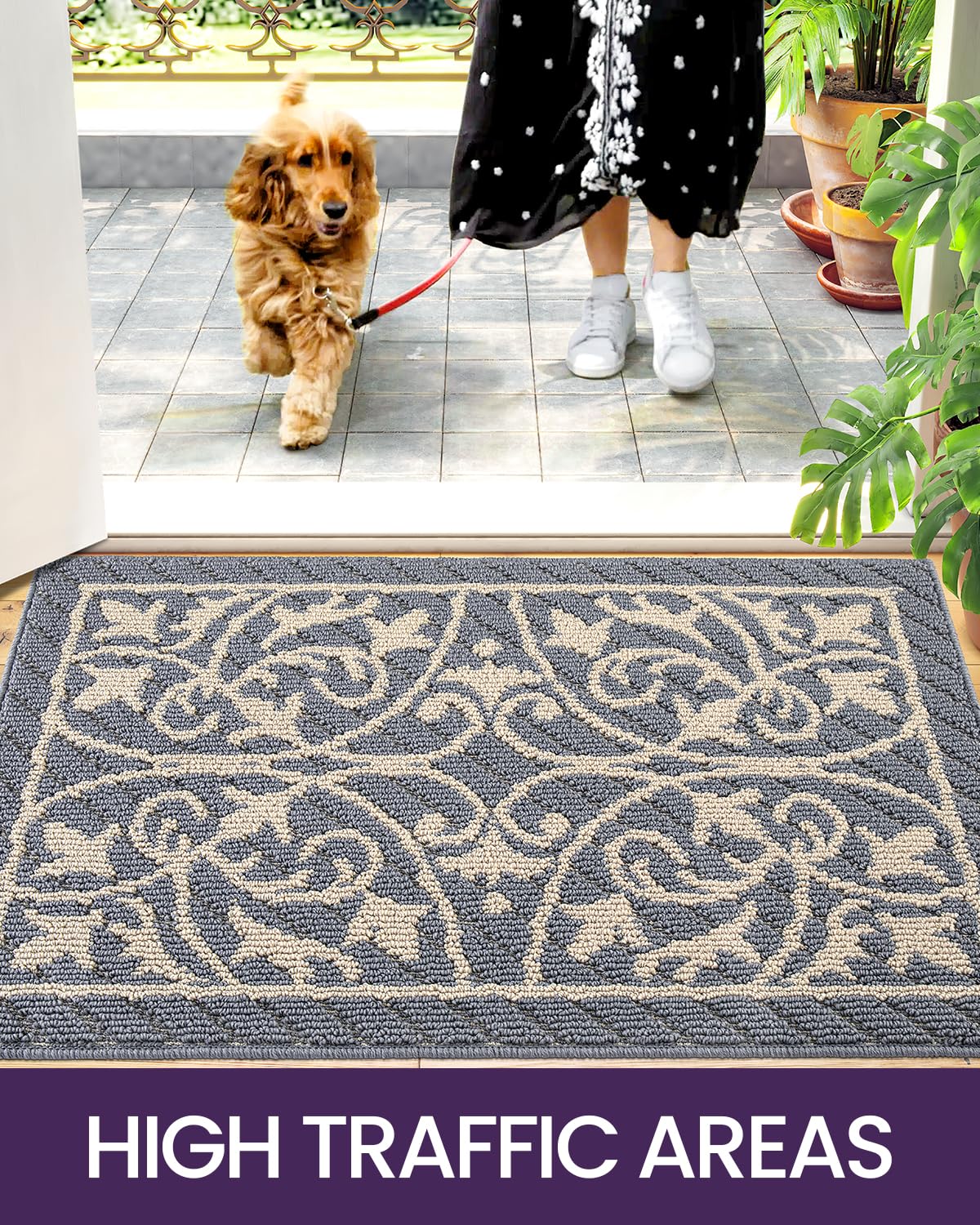 DEXI Non-Slip Washable Front Door Mat 31.5