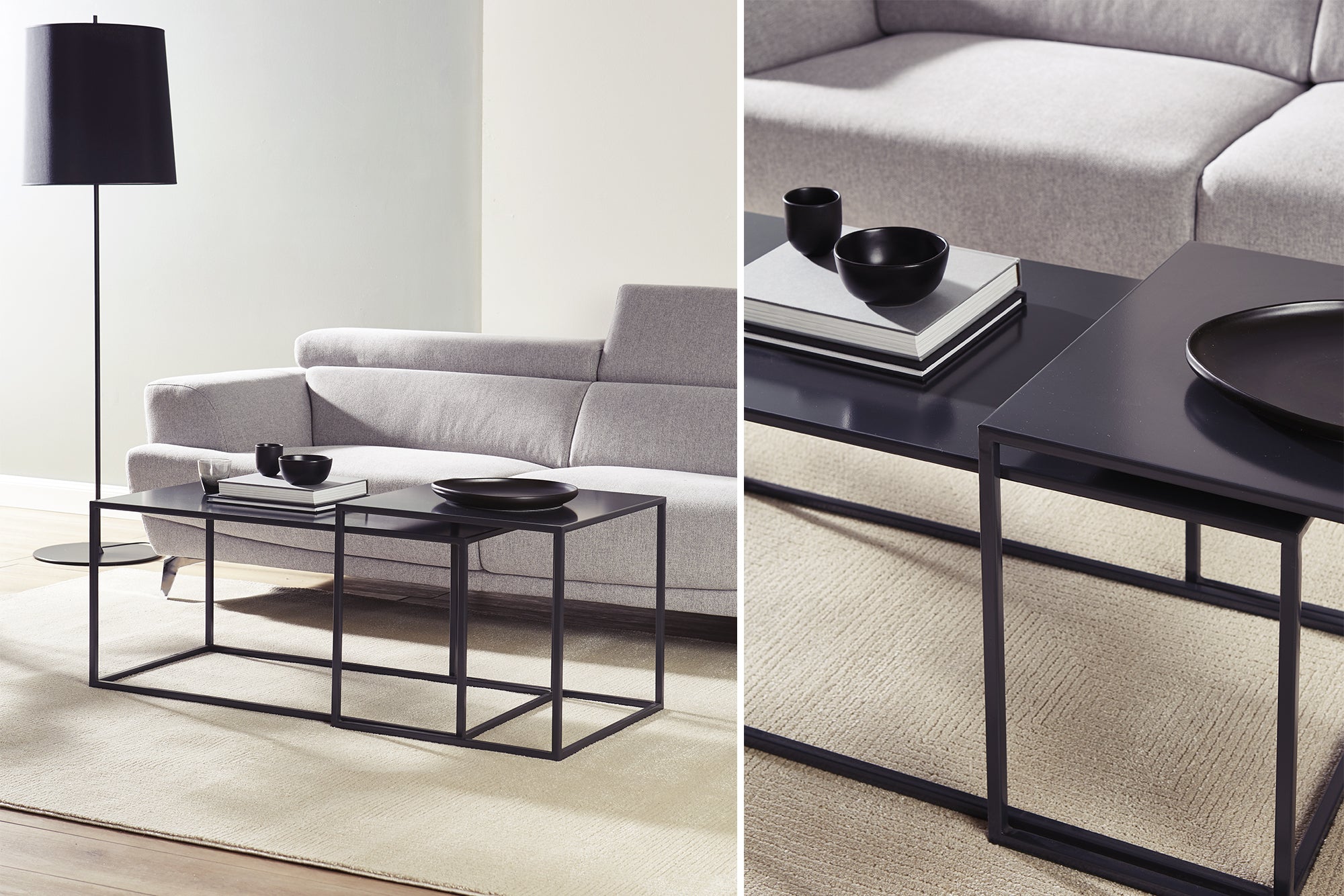 DUO Coffee Table - Modern Iron Center Table for Living Room, Durable & Stylish Home Decor - Perfect for Family Gatherings & Relaxing Evenings