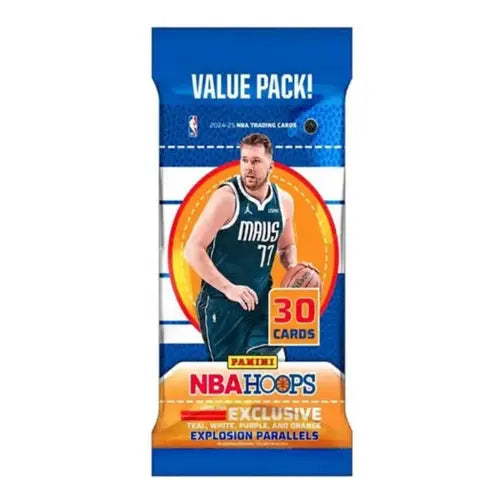 2024-2025 Panini NBA Hoops Basketball Trading Cards Fat Pack - Collectible Sports Cards for NBA Fans & Card Collectors - Perfect for Trading, Gifting, and Displaying in Your Collection