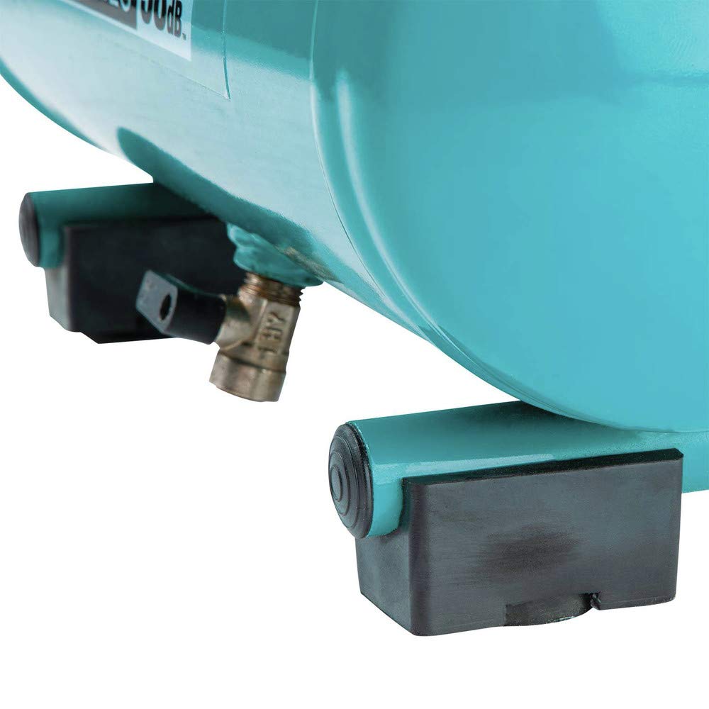 Makita MAC320Q Quiet Series 1.5 HP 3 Gallon Oil-Free Electric Air Compressor - Powerful & Portable for Home DIY, Woodworking, and Inflating Tires