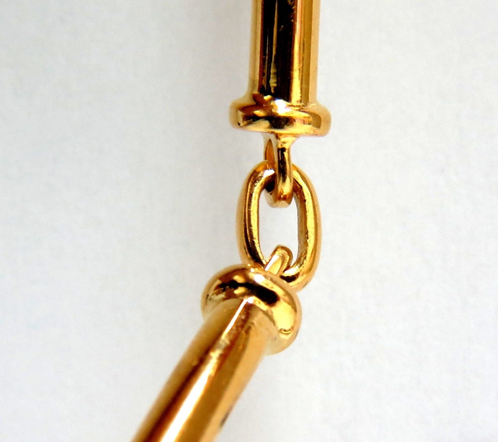 36CT Natural Diamonds 3D X Wrap Tubular Hinge Link Necklace in 18KT Gold - Elegant Jewelry for Weddings, Parties & Special Occasions