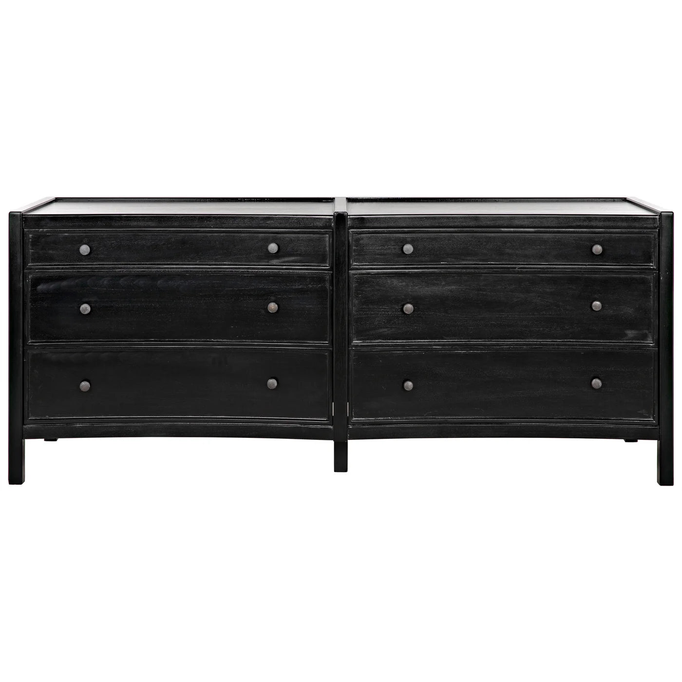 Modern Curved Dresser 74x22x31 Inches - Elegant Storage Solution for Bedroom, Living Room & Entryway
