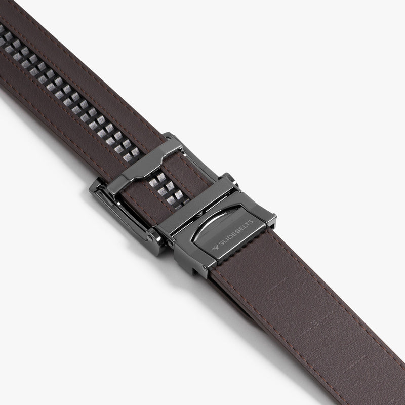 Wide Mocha Brown Leather Belt for Men | Stylish Casual & Dress Wear | Perfect for Jeans, Chinos & Office Attire