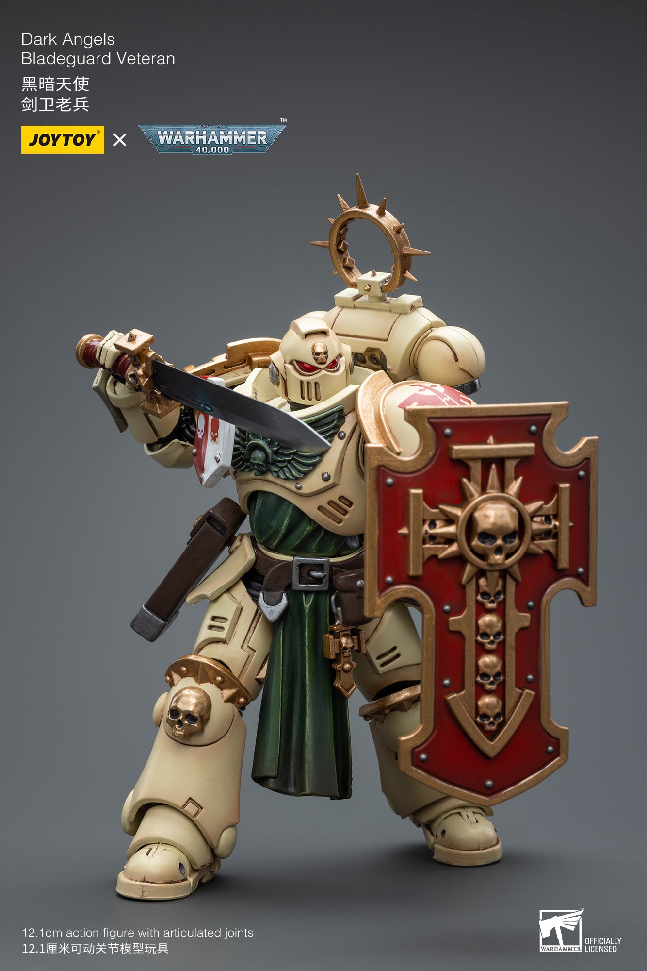 JOYTOY 1/18 Scale Warhammer 40K Bladeguard Veteran Action Figure - Collectible Miniature for Warhammer Fans, Tabletop Gaming & Display