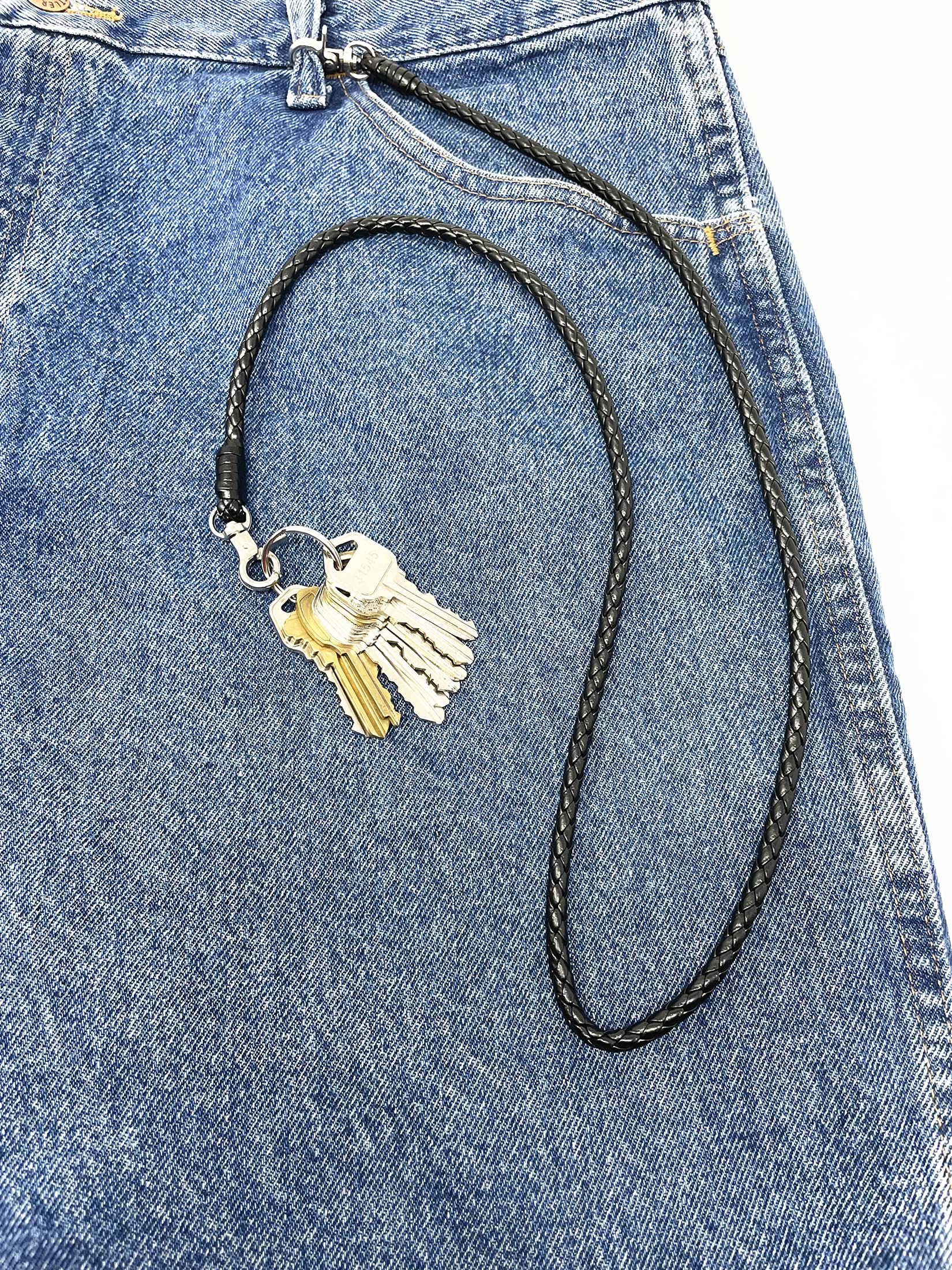 Multifunctional Braided Necklace Lanyard Keychain - Stylish Holder for Keys, Wallet, Face Mask & ID Badge - Perfect for Work, Travel, Gym & Everyday Use