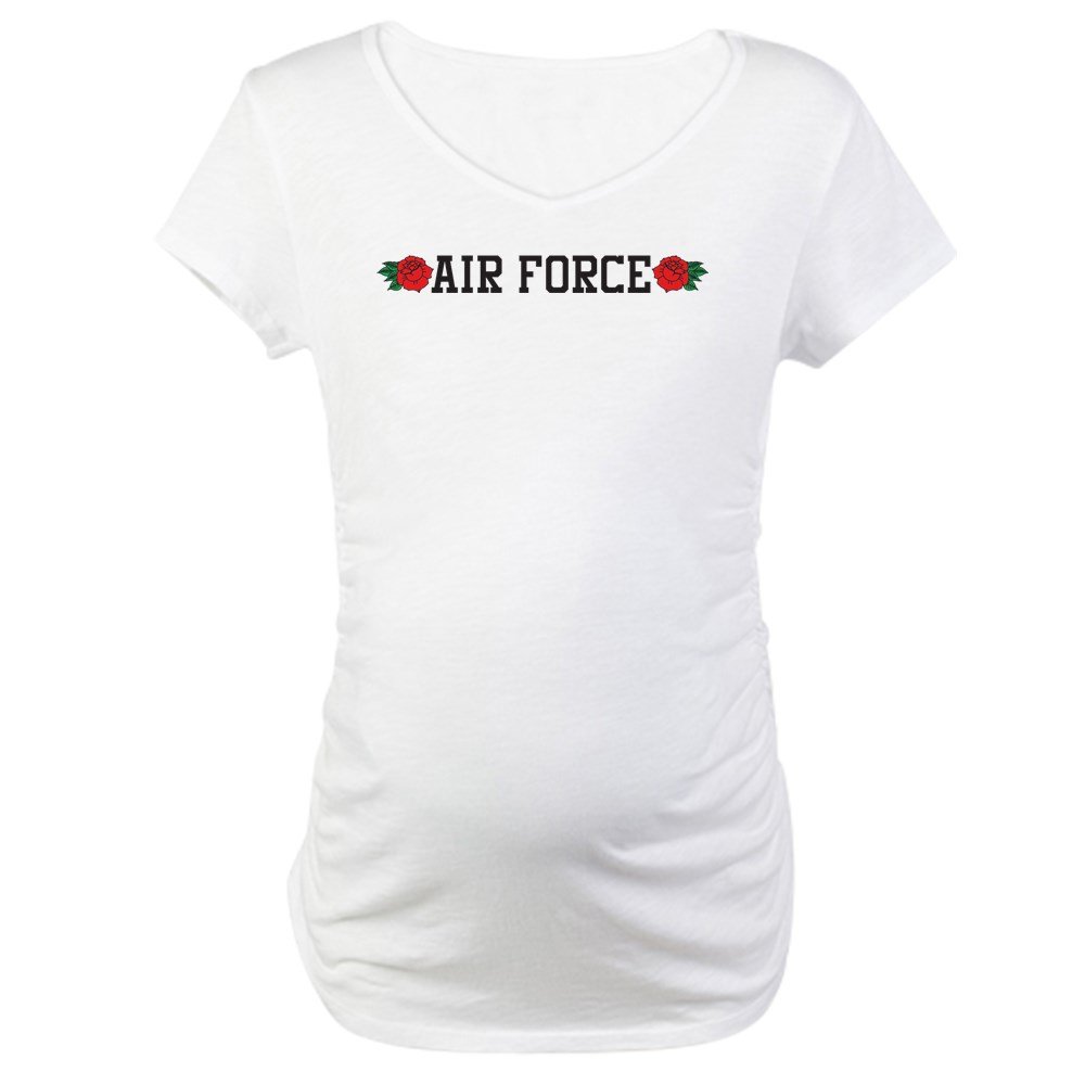 Air Force Maternity T-Shirt for Pregnant Women - Comfortable Cotton Pregnancy Tee - Perfect for Military Spouses, Baby Showers & Casual Wear