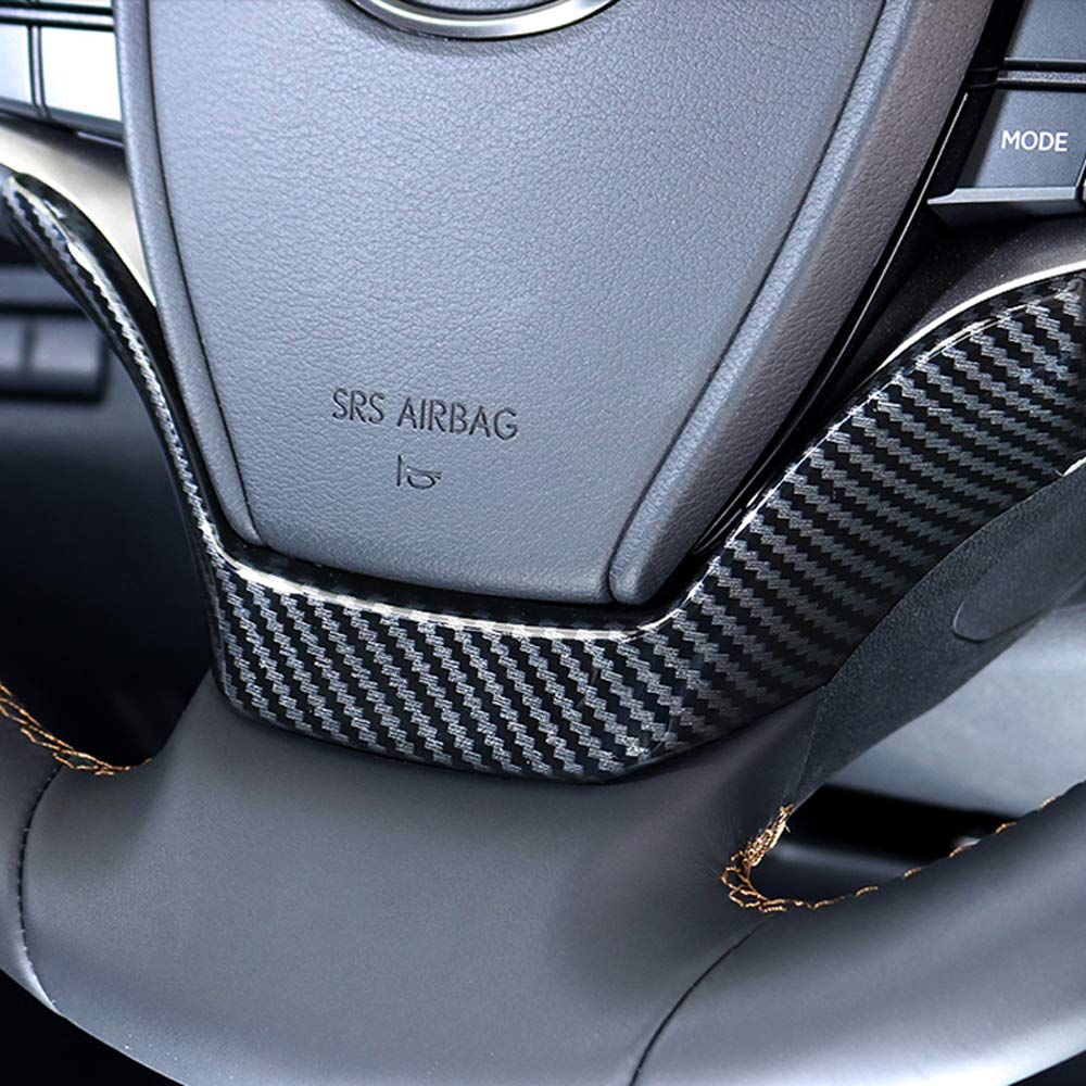 2018-2024 Lexus UX (ZA10) UX 200 & UX 250h U-Shaped Steering Wheel Trim - ABS Carbon Fiber Style Car Interior Accessory - Perfect for Customization & Luxury Upgrade