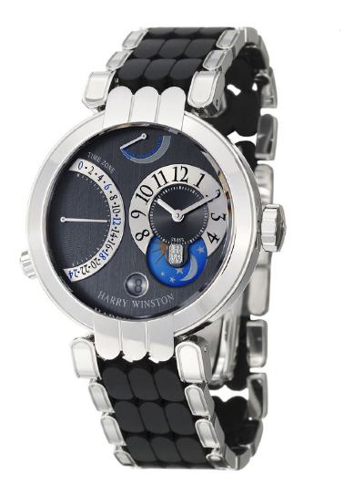 Harry Winston Premier Excenter Time Zone 18K White Gold Men's Luxury Watch - Perfect for Business Meetings, Formal Events & Collector's Showcase