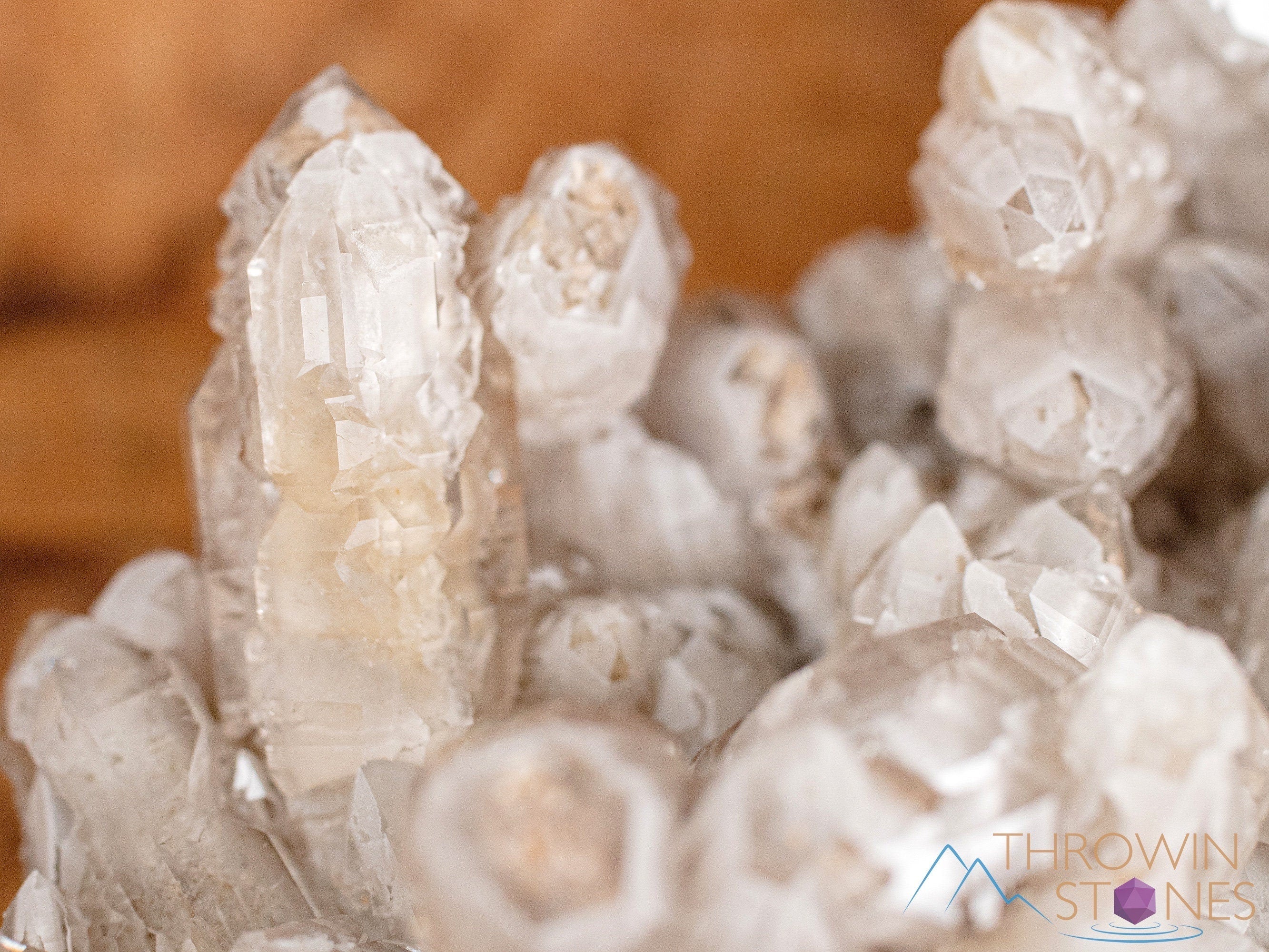 Natural QUARTZ Raw Crystal Cluster with SIDERITE - Healing Stones for Home Decor, Housewarming Gift, Meditation & Spiritual Healing (46698)