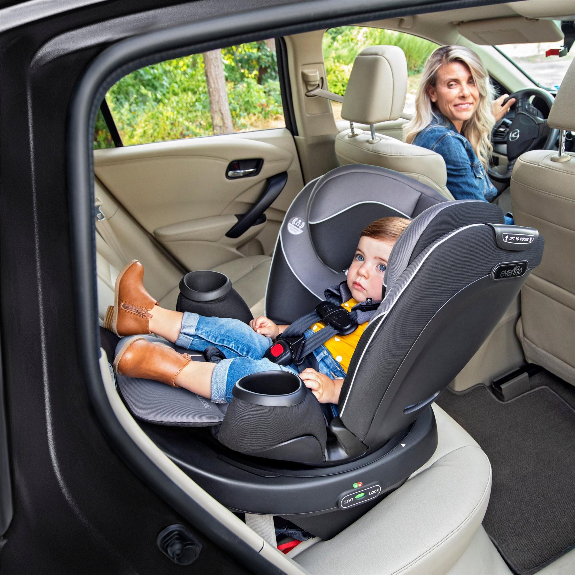 Evenflo Revolve 360 Rotating Convertible Car Seat for Infants & Toddlers - Safe, Easy Installation for Rear & Forward Facing - Perfect for Travel & Daily Commute